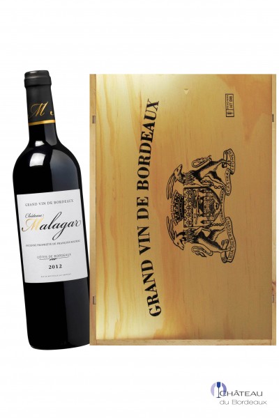 2012 Château Malagar 3er Holzkiste