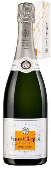 Veuve Clicquot Ponsardin Demi Sec in Geschenkverp.